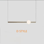 Lustre design en tubes dorés à LED Orion