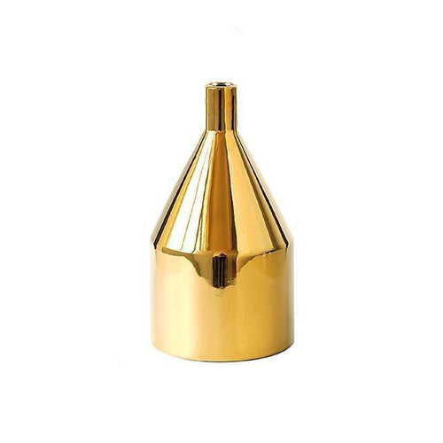 Vase moderne en métal doré A - vue 5 sur 4