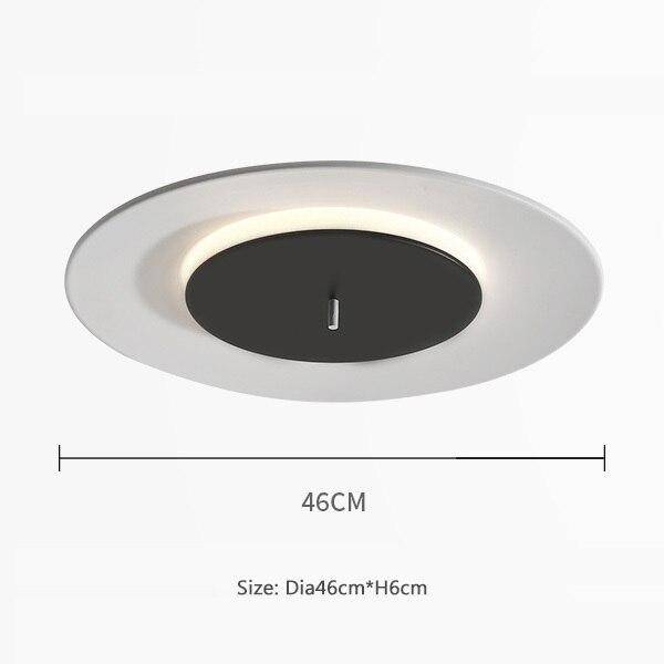 Lámpara de techo design con disco de aluminio de color Macaron