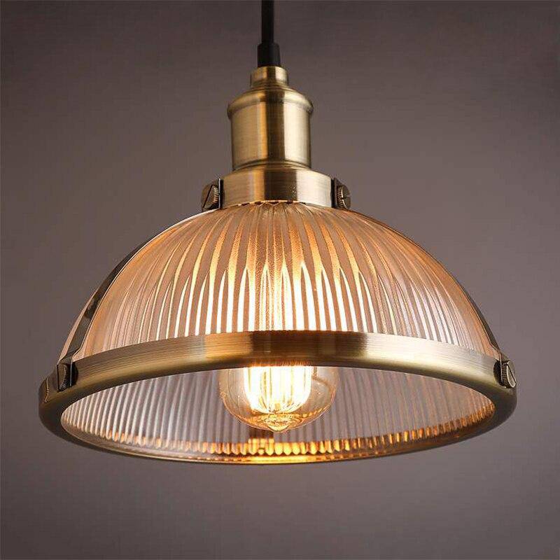 pendant light industrial loft style glass LED design