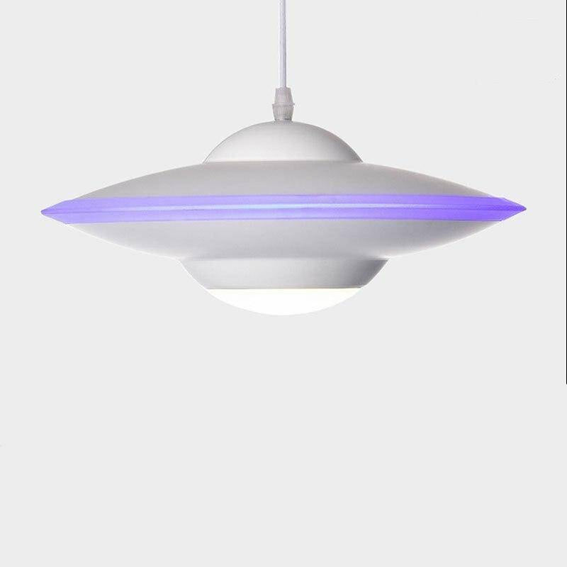 Lámpara de suspensión design LED con pantalla de platillo de metal Industrial
