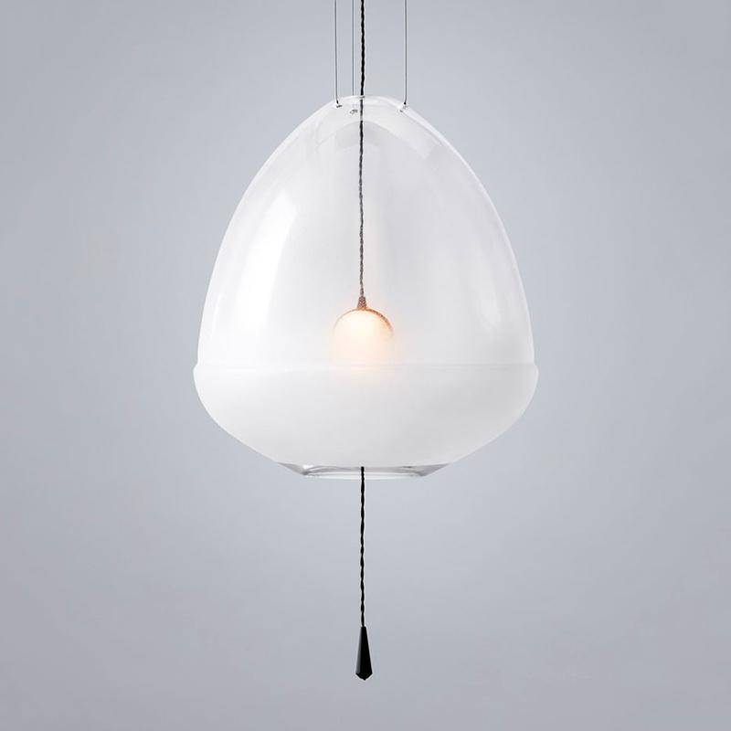 Suspension LED design formes en verre coloré Loft - vue 11 sur 15
