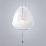 Suspension LED design formes en verre coloré Loft