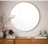 Miroir mural rond en métal Retro