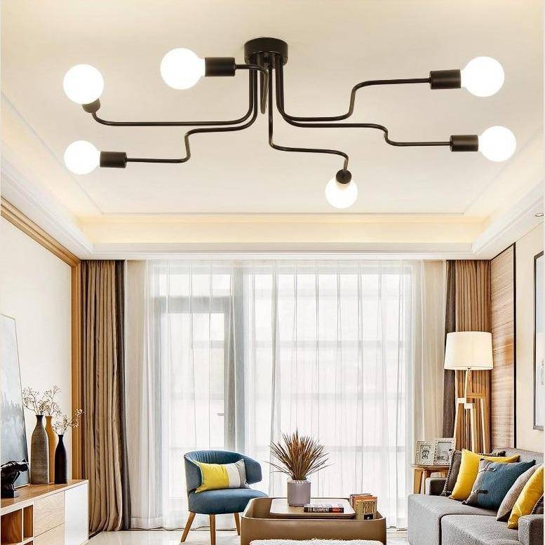LED design ceiling lamp with several arms