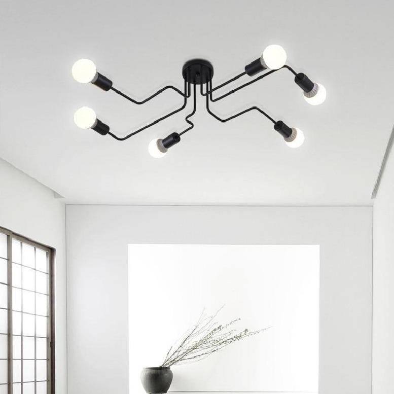 LED design ceiling lamp with several arms