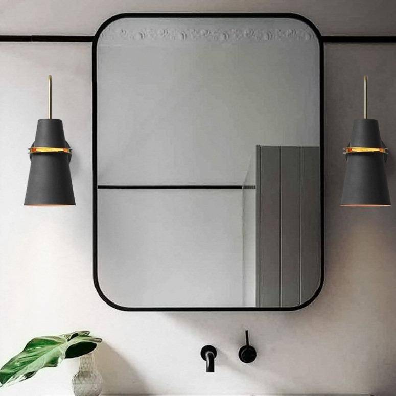 Lámpara de pared design con LED cónico en metal de color Retro