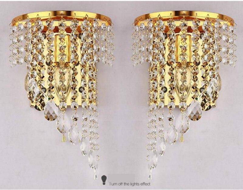 Lámpara de pared LED de cristal