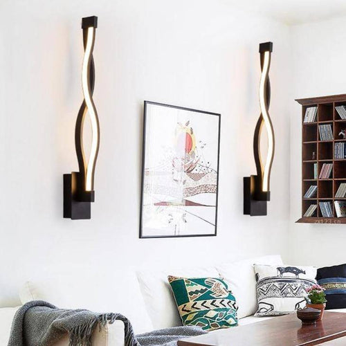 Applique murale design LED avec courbes en métal Sconce - vue 4 sur 6