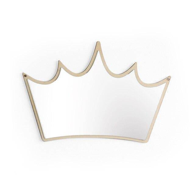 Miroir mural en forme de couronne Decoration