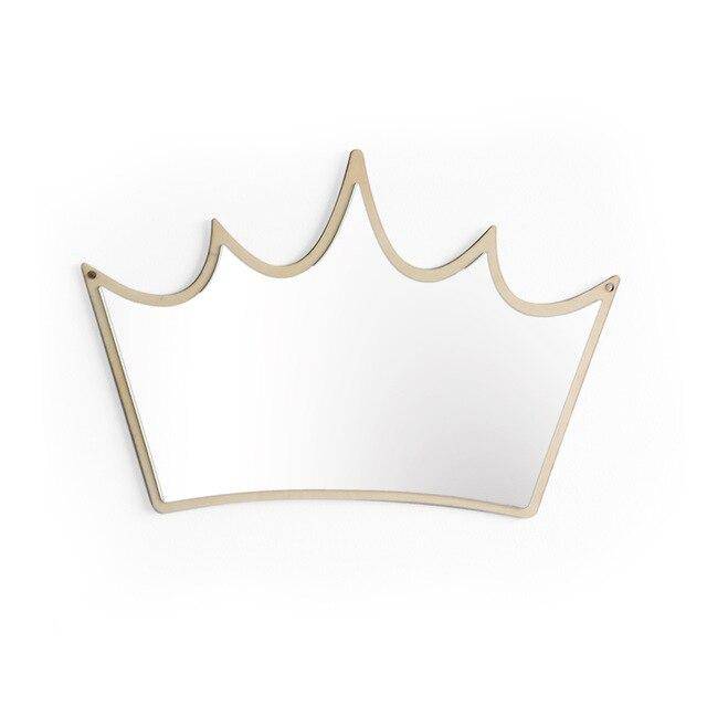 Crown-shaped wall mirror Decoration