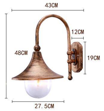 wall lamp rustic outdoor waterproof speaker