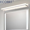 Applique murale LED chromé pour miroir 42cm