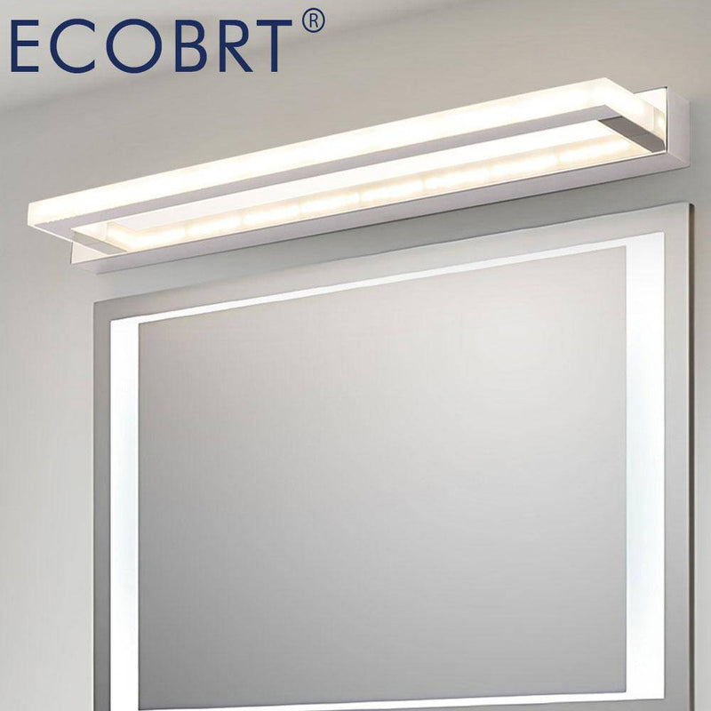Applique murale LED chromé pour miroir 42cm