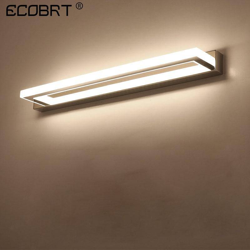 Applique murale LED chromé pour miroir 42cm