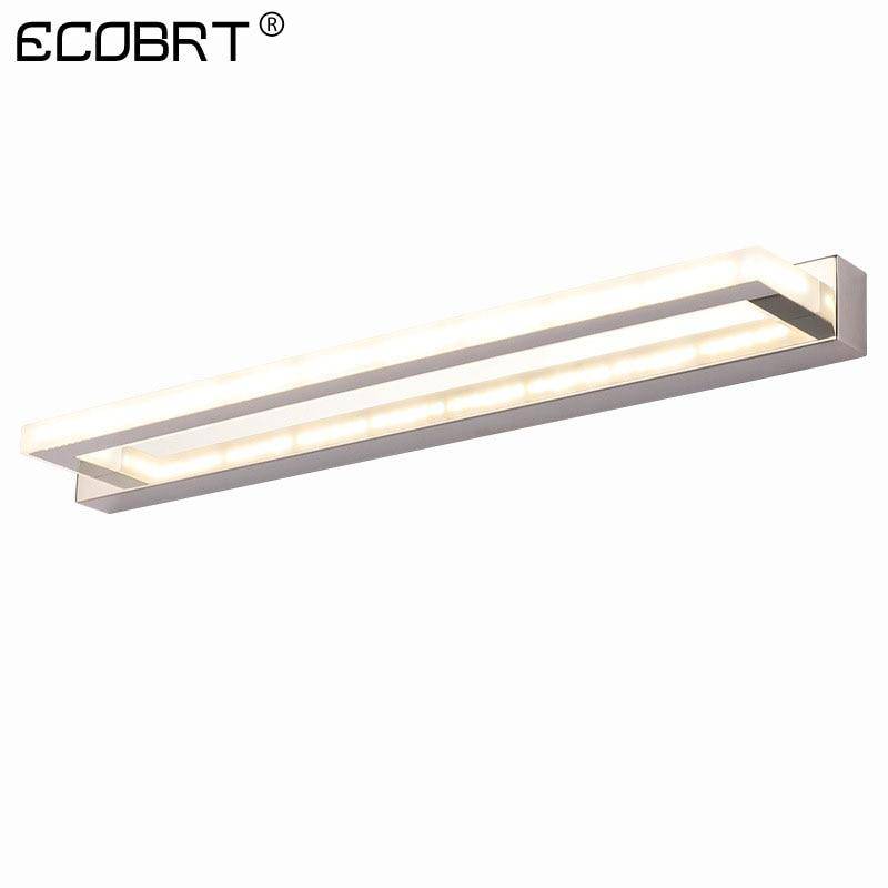 Applique murale LED chromé pour miroir 42cm