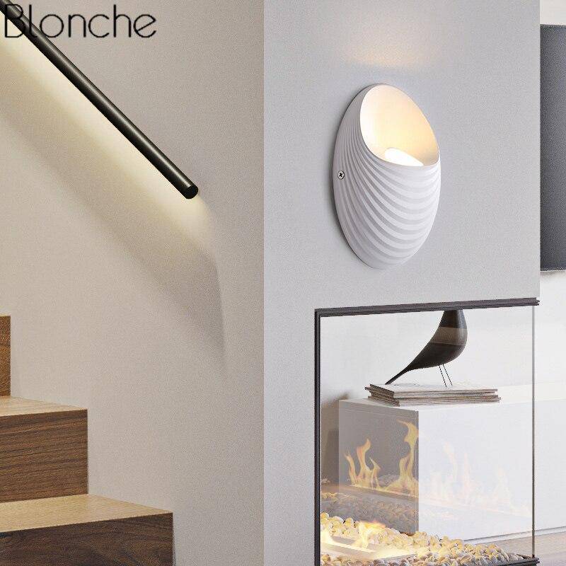 Lámpara de pared design LED con forma ovalada Interior