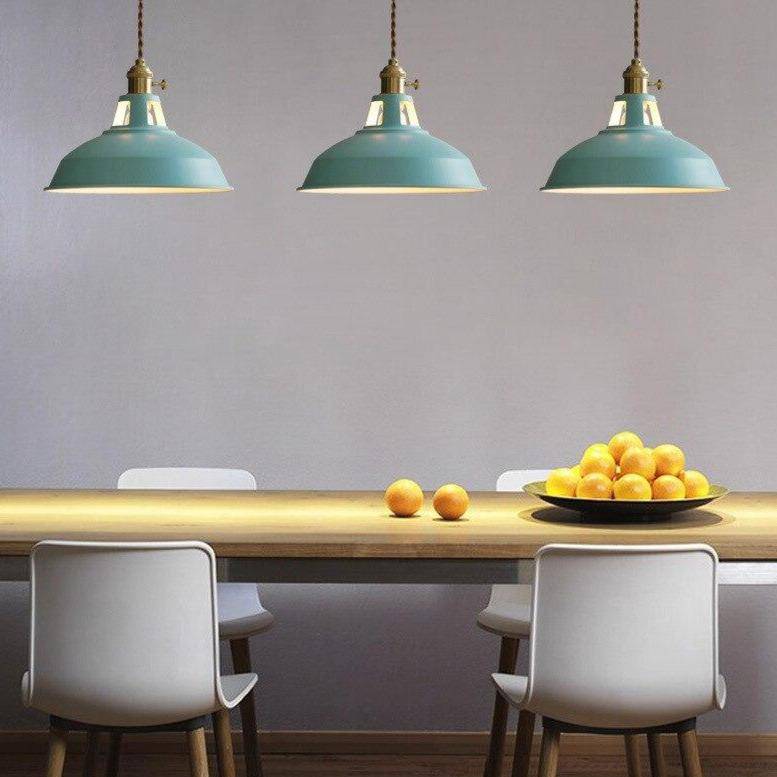 pendant light Loft colored metal LED