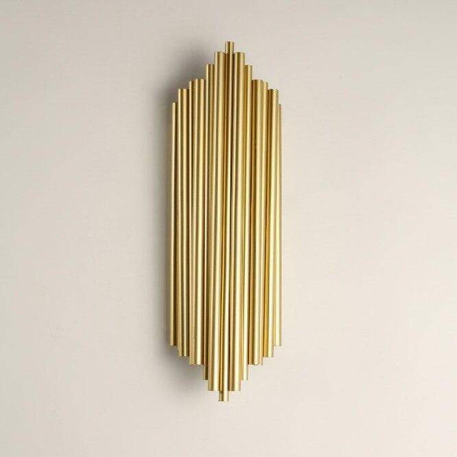 wall lamp LED wall design in gold metal Shining style