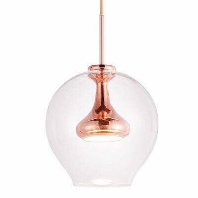 pendant light LED metal design and glass ball Denver