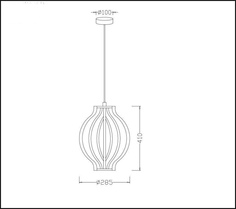 Suspension industrielle rétro style rustique cage en bois