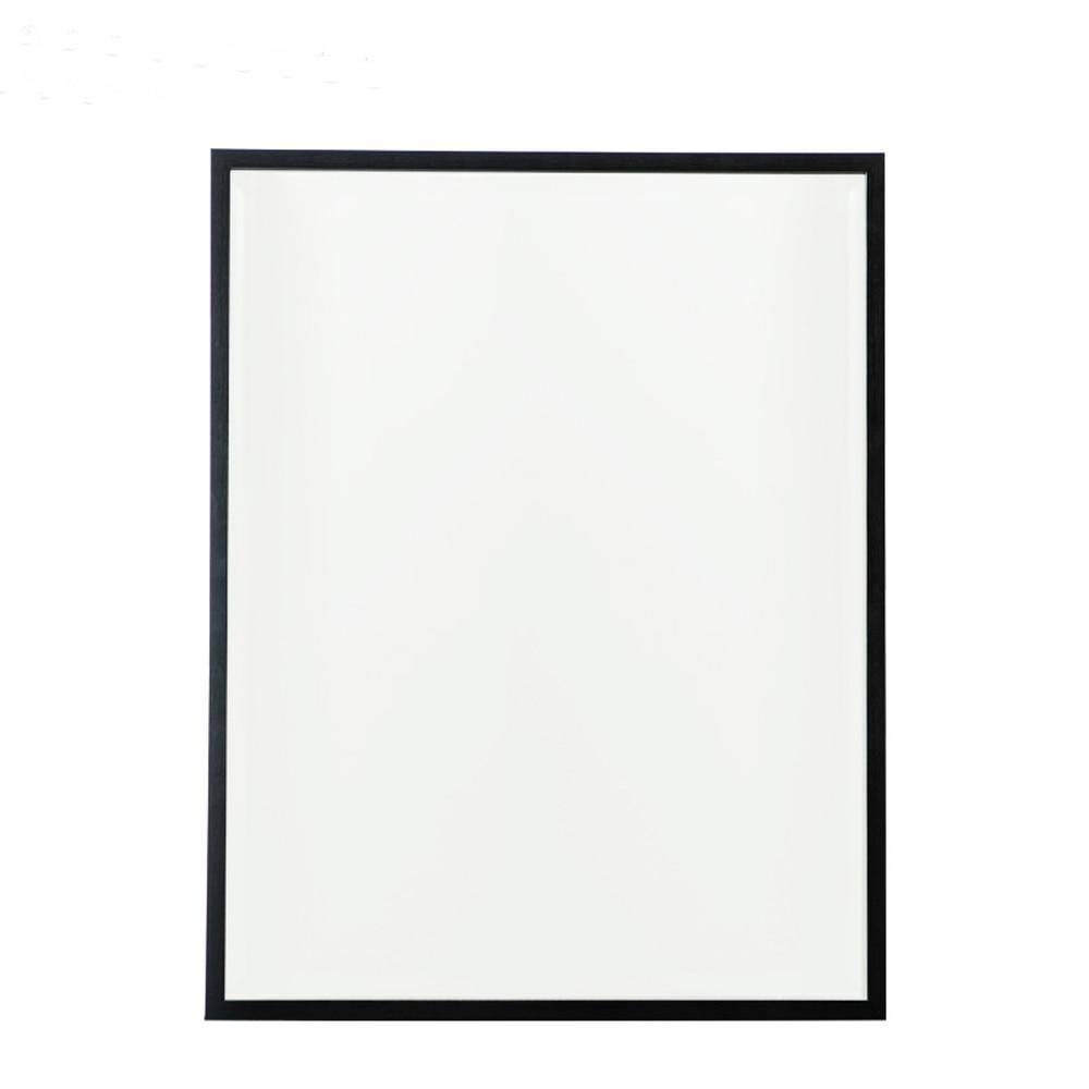 Miroir mural rectangulaire avec cadre noir fin Basin - vue 8 sur 7