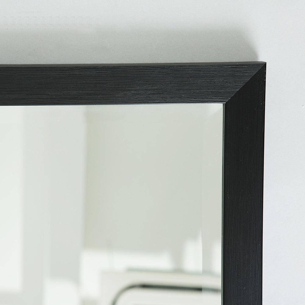 Miroir mural rectangulaire avec cadre noir fin Basin - vue 6 sur 7