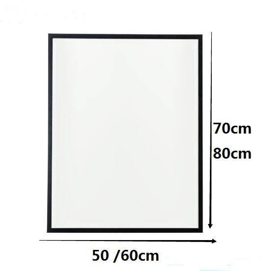 Rectangular wall mirror with fine black frame Basin