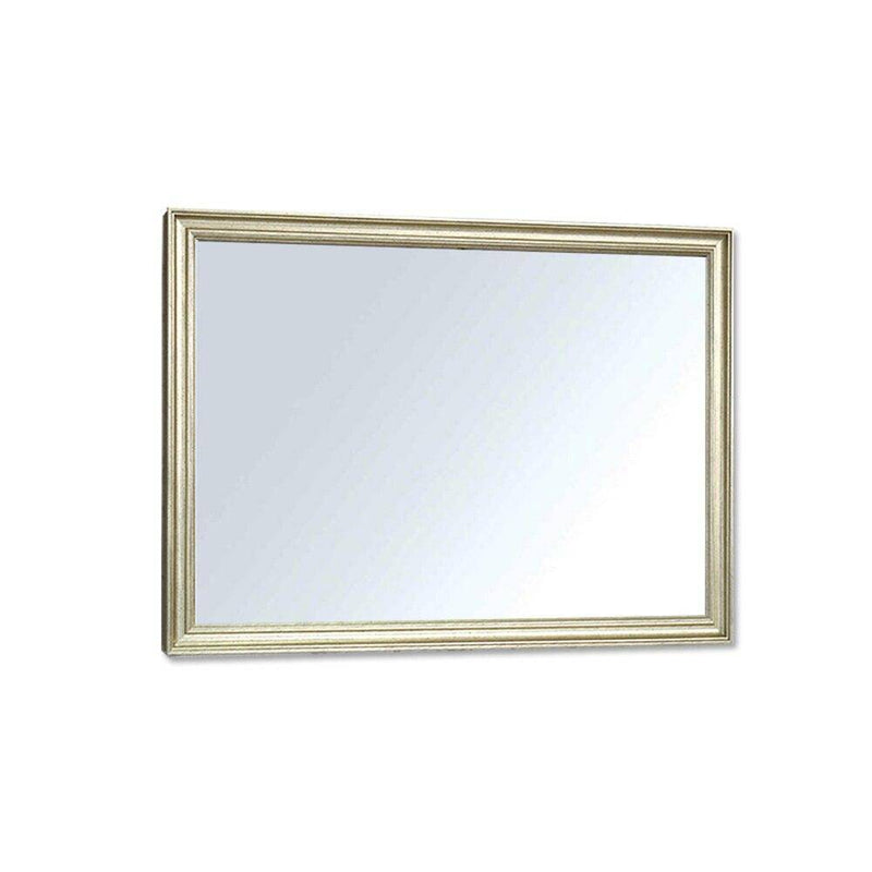 Rectangular wall mirror with metal frame Narrow