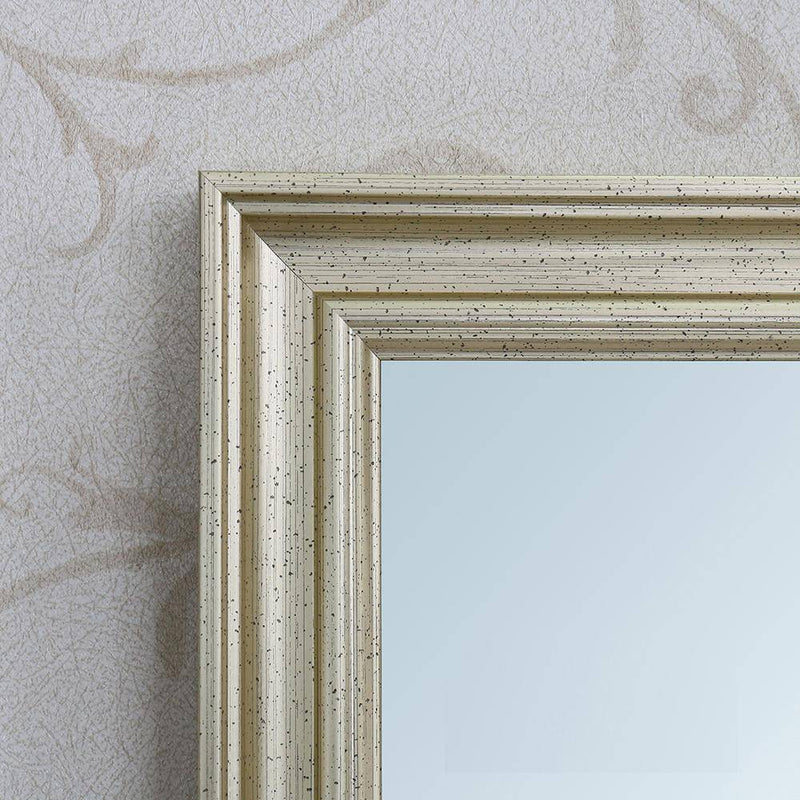 Rectangular wall mirror with metal frame Narrow