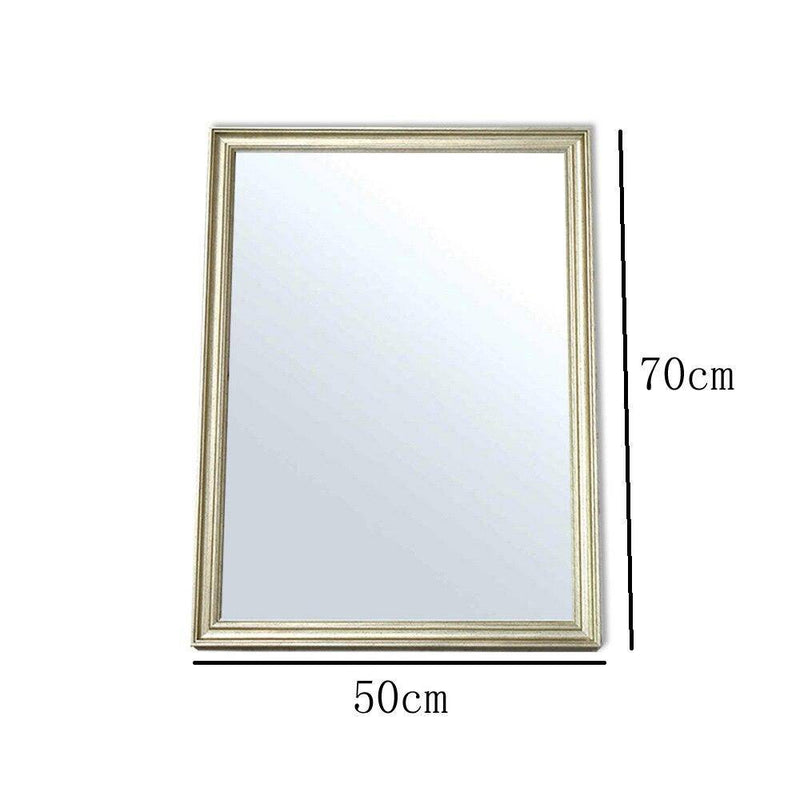 Rectangular wall mirror with metal frame Narrow