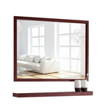 Miroir mural rectangulaire en aluminium Shelf
