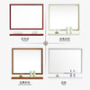 Miroir mural rectangulaire en aluminium Shelf