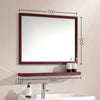 Miroir mural rectangulaire en aluminium Shelf