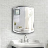 Miroir mural rectangulaire arrondi Living