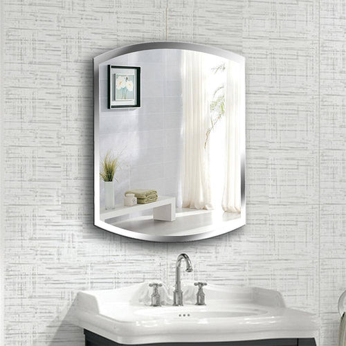 Rounded rectangular wall mirror Living