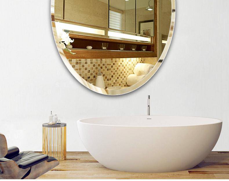 Miroir mural ovale Makeup