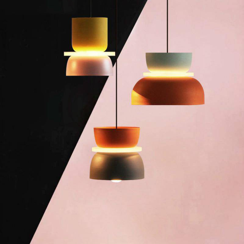 pendant light colorful Makazon playful shapes