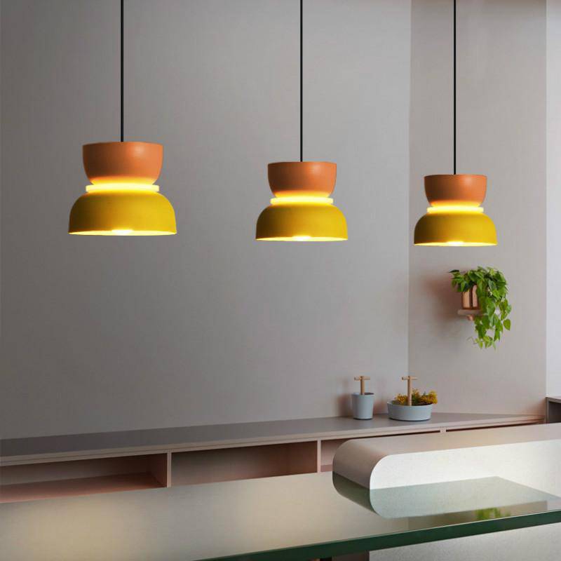 pendant light colorful Makazon playful shapes