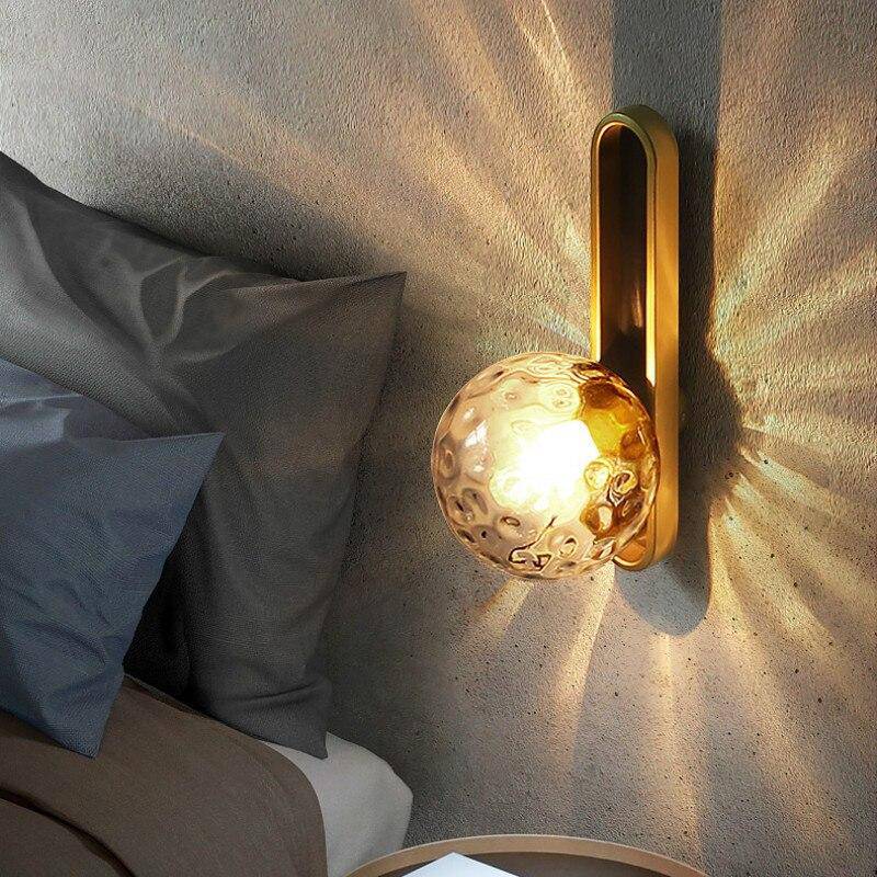 wall lamp gold design wall lamp with American crystal ball