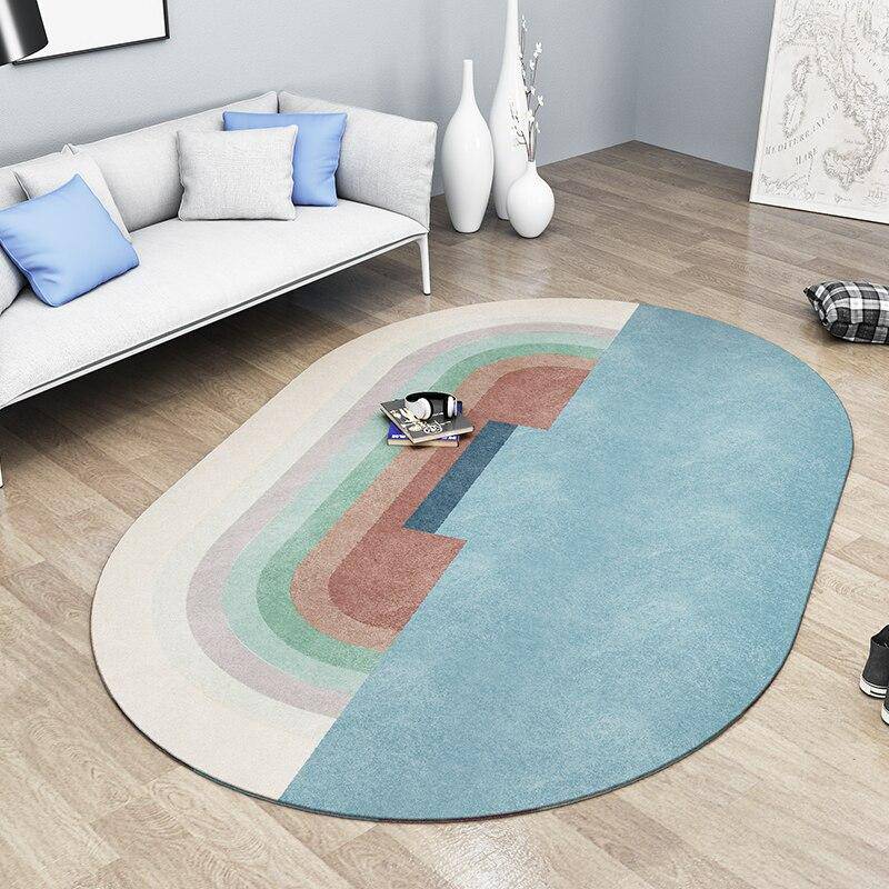 Tapis ovale moderne aux formes géométriques Sofa B - vue 3 sur 2