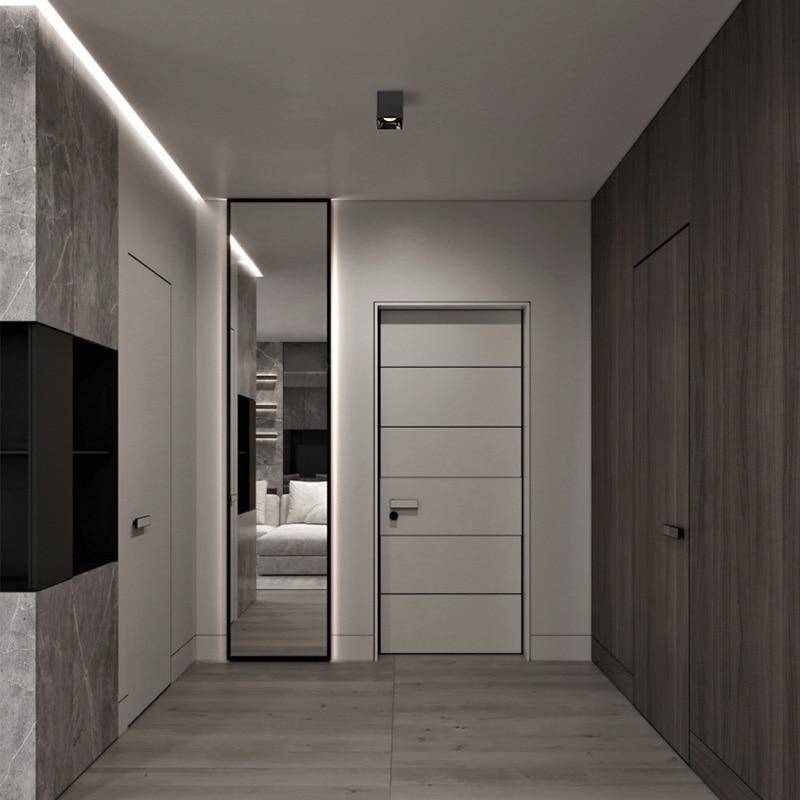 Spot moderne carré LED au style géométrique design Loft
