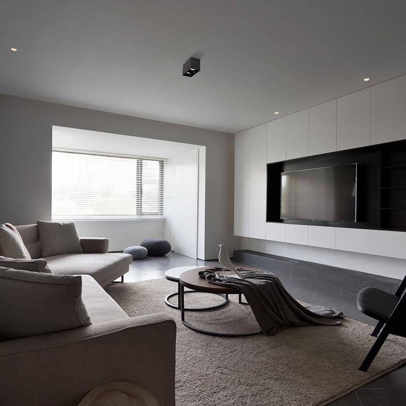 Spot moderne carré LED au style géométrique design Loft