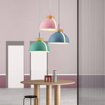 Suspension LED demi-boule colorée Loft