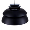 Suspension LED design noire vintage en alumnium