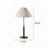Lampe de chevet design LED avec socle doré et abat-jour blanc