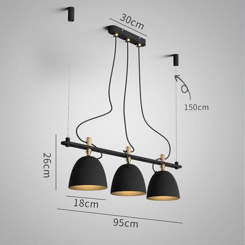 pendant light LED design with multiple black shades Loft