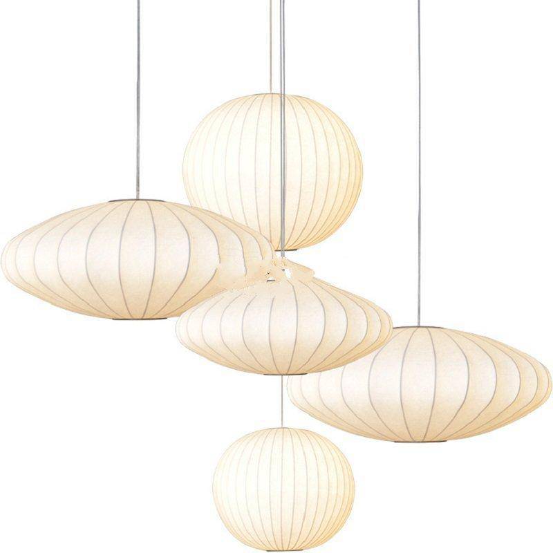 pendant light modern Japanese style paper Silk