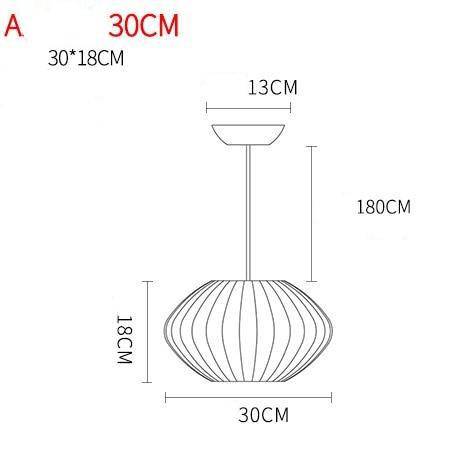 Suspension moderne en papier style japonais Silk