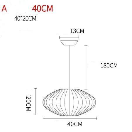 Lámpara de suspensión papel moderno de estilo japonés Seda